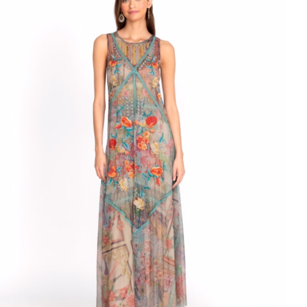 Johnny Was Dress Jolene Mesh Dress (2022)